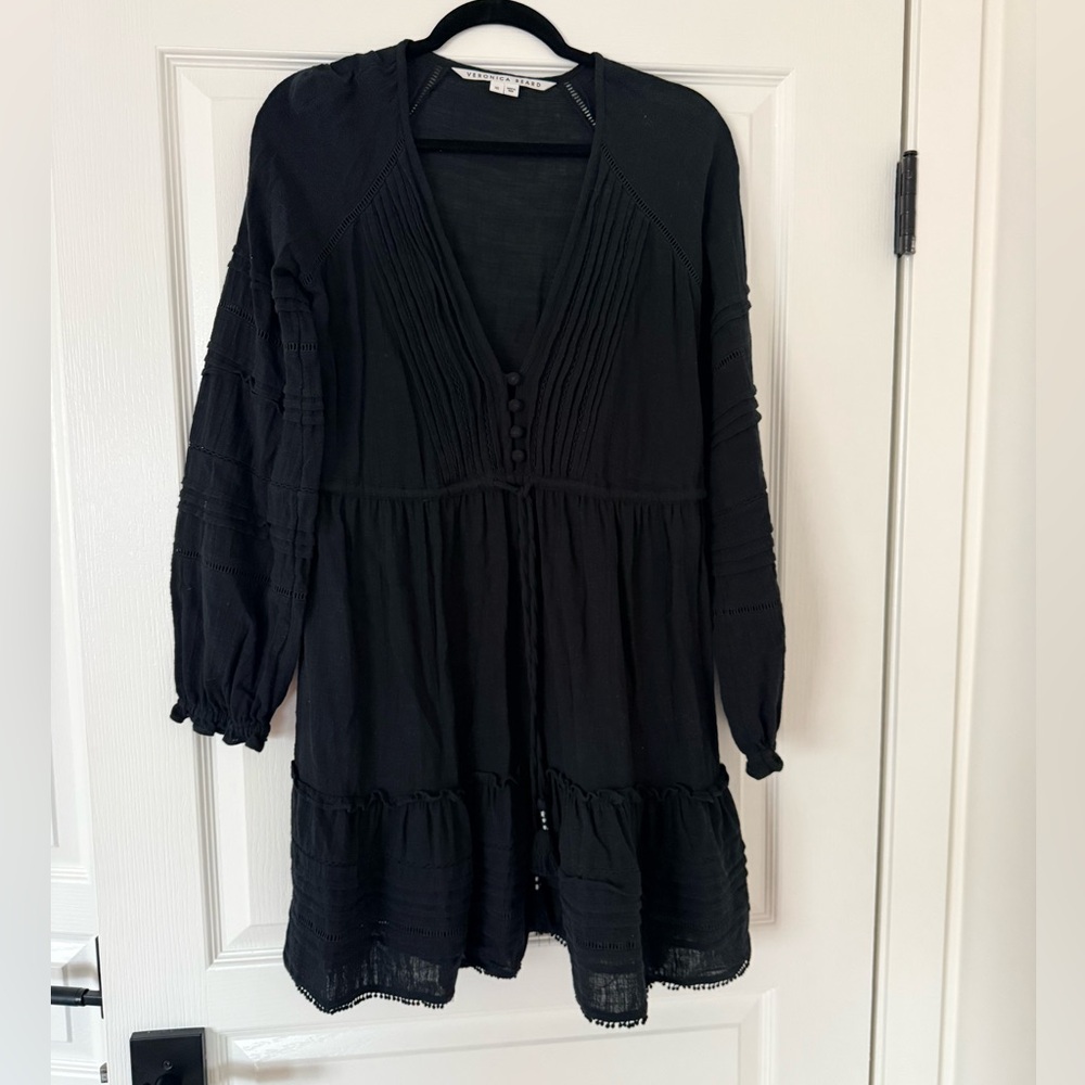 XS Veronica Beard Black dress with V-Neck
